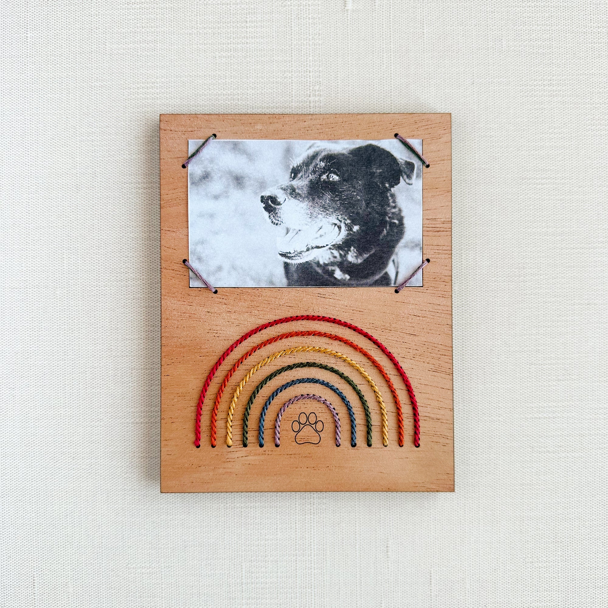 Over the Rainbow Embroidered Instant Photo Frame