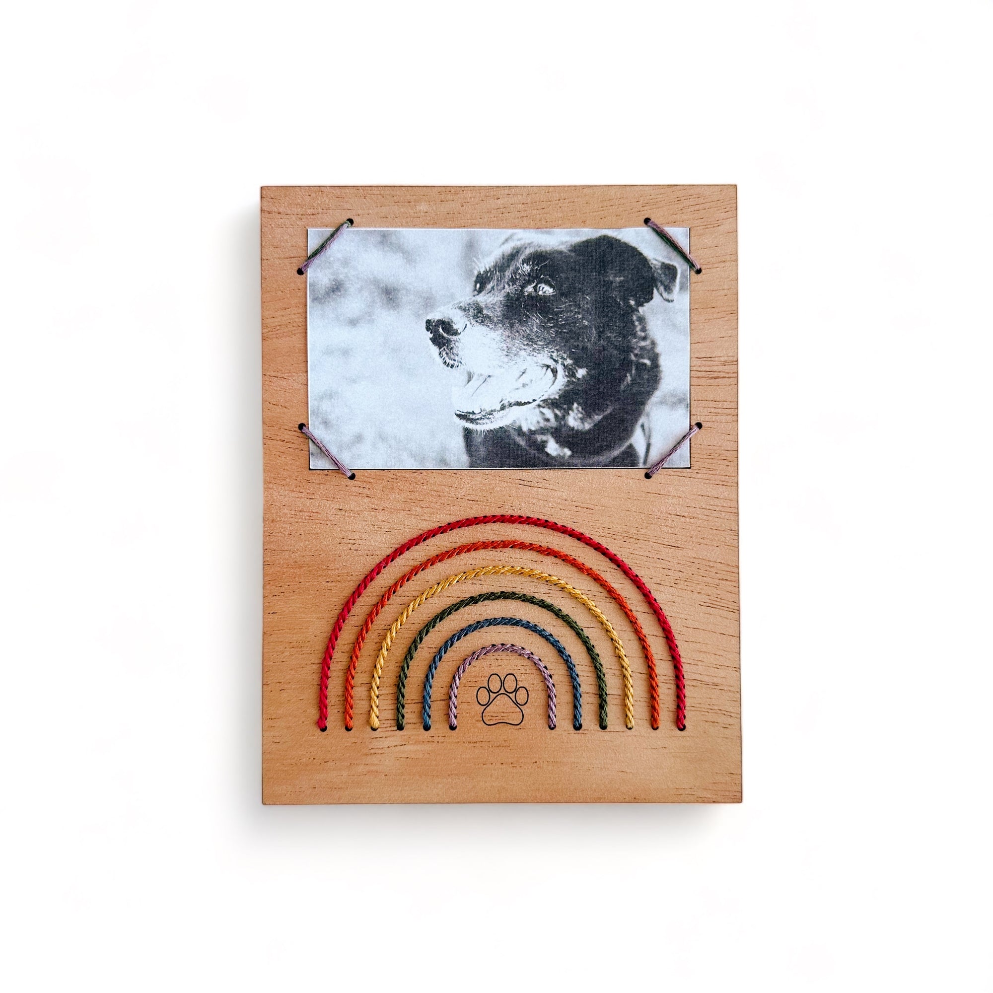 Over the Rainbow Embroidered Instant Photo Frame