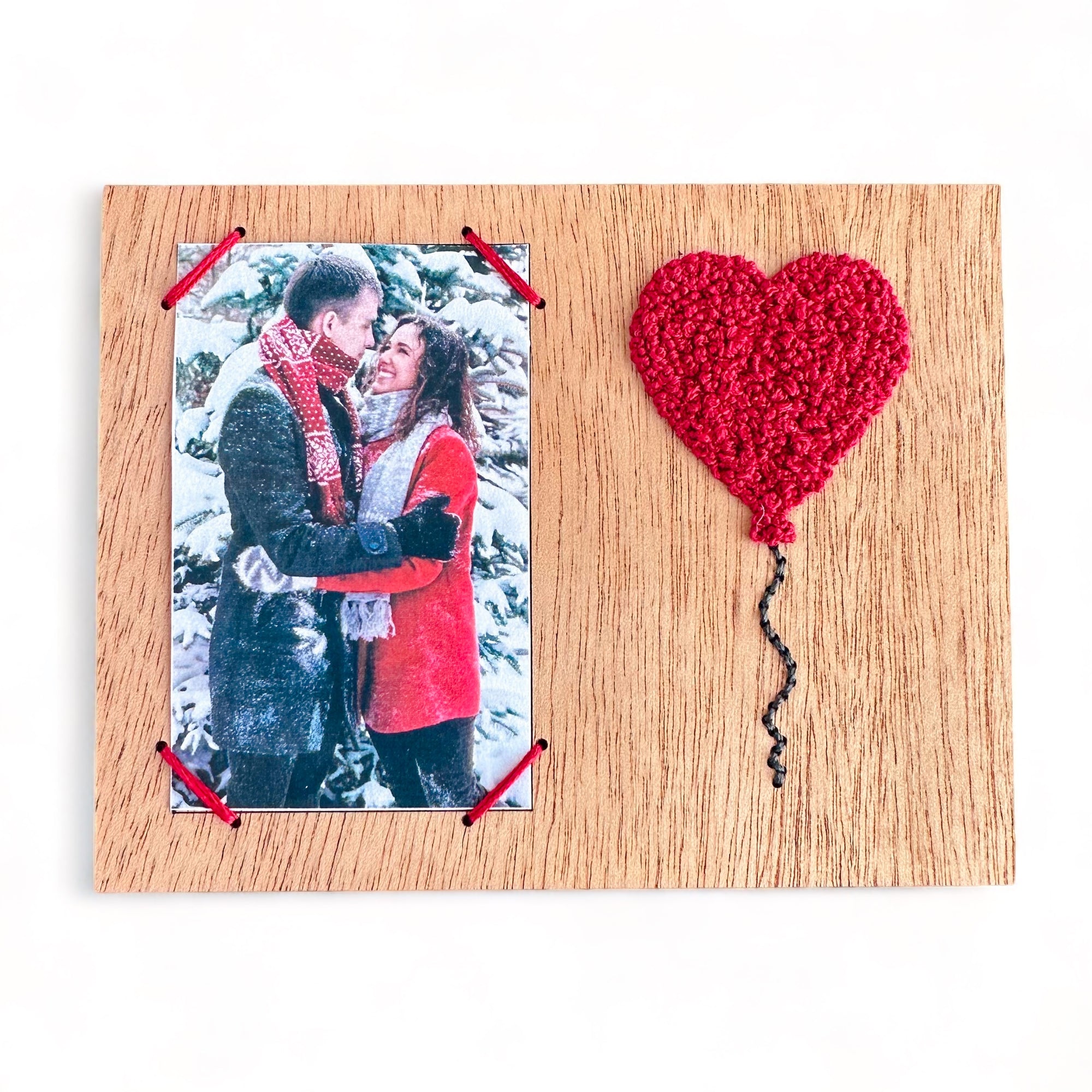 Heart Balloon Embroidered Instant Photo Frame