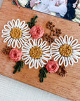 Darling Daisies Embroidered Instant Photo Frame