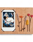 Landscape Wildflower Embroidered Instant Photo Frame