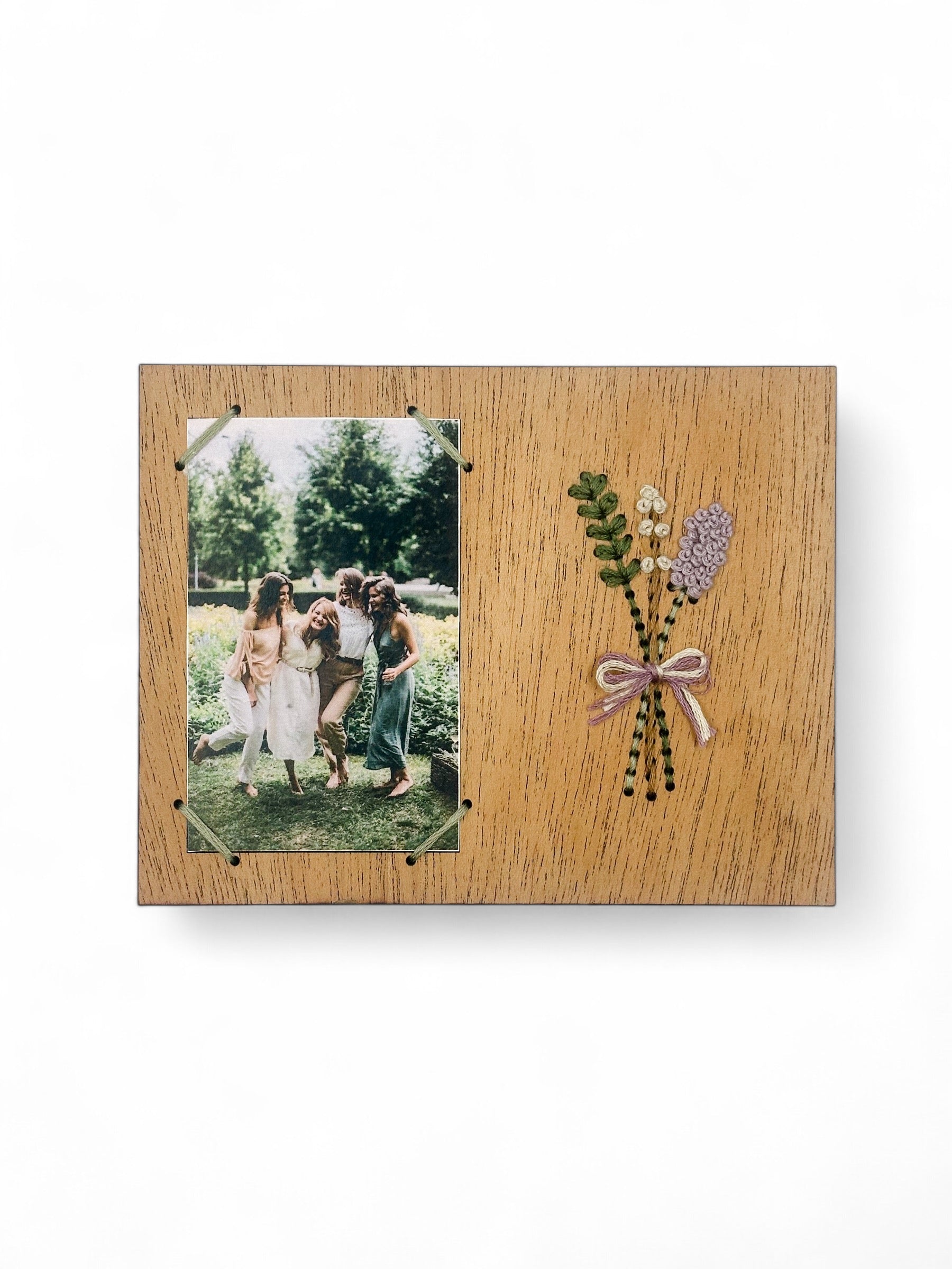 Sweet Stems Embroidered Instant Photo Frame