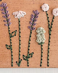 Portrait Wildflower Embroidered Instant Photo Frame