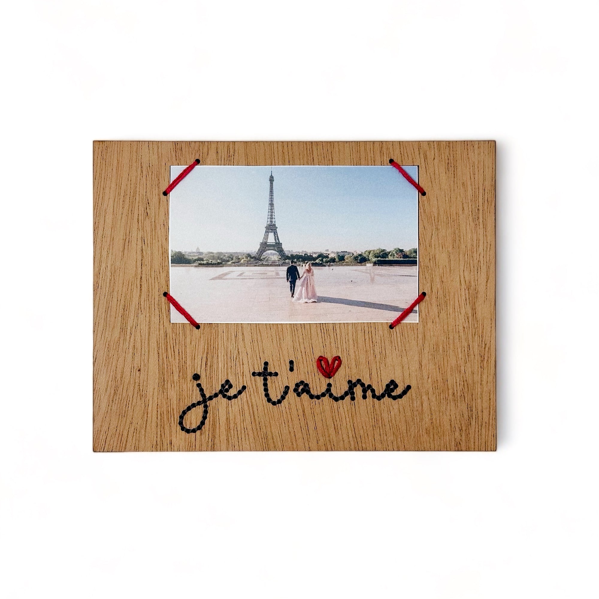 Je T'aime Embroidered Instant Photo Frame