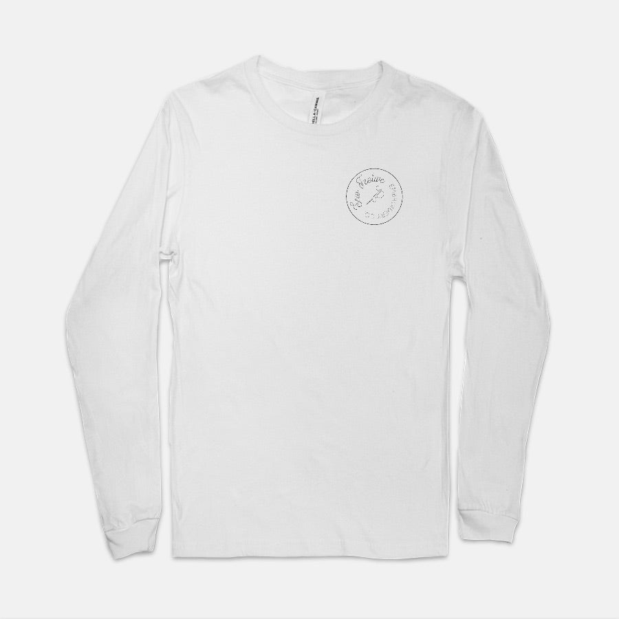 Sew Festive Logo Long Sleeve Tee - White