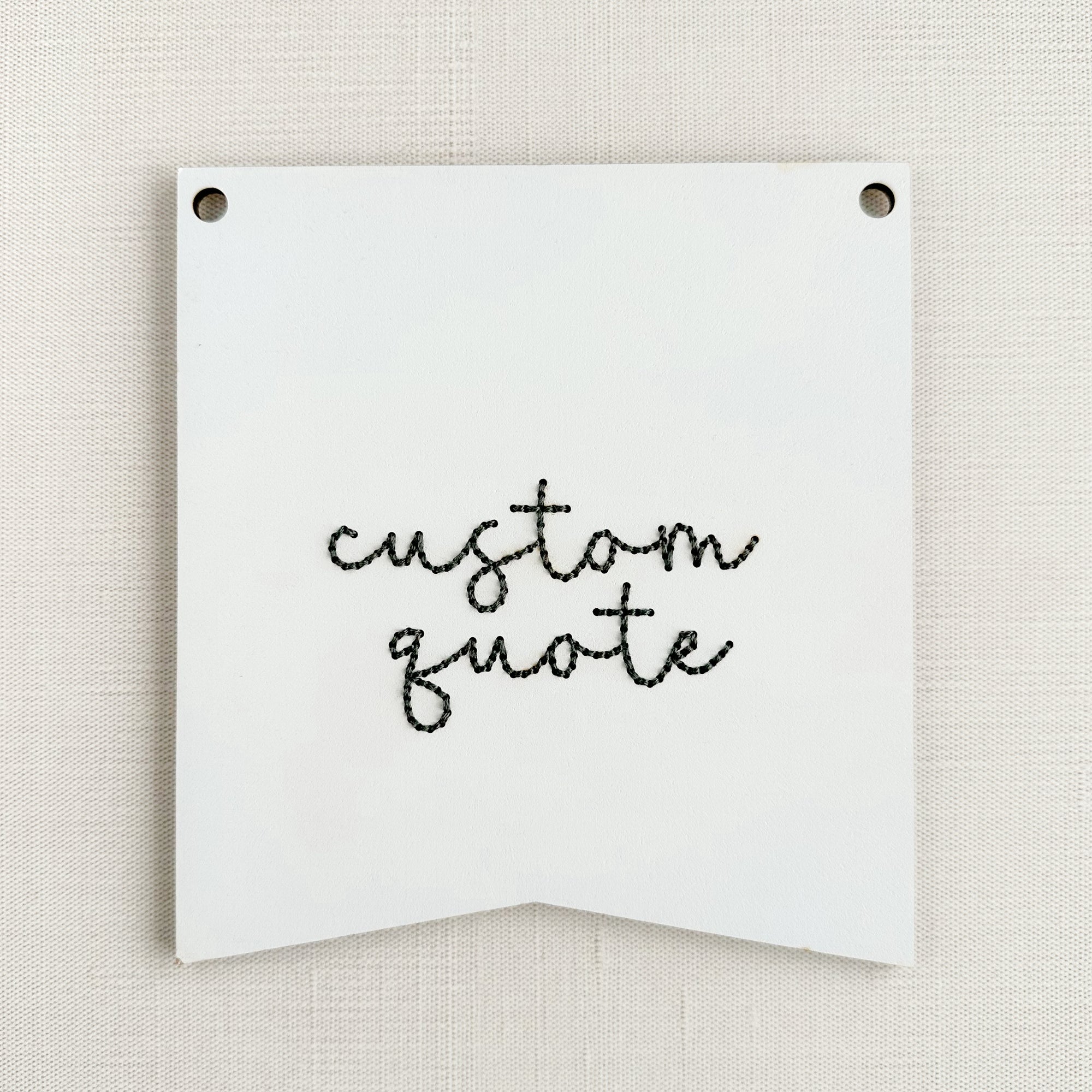 Custom Quote Inspirational Embroidery Kit