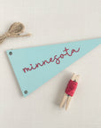 Retro Baseball Pennant Embroidery Kit
