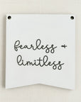 Fearless + Limitless | Inspirational Embroidery Design
