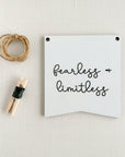 Fearless + Limitless | Inspirational Embroidery Design
