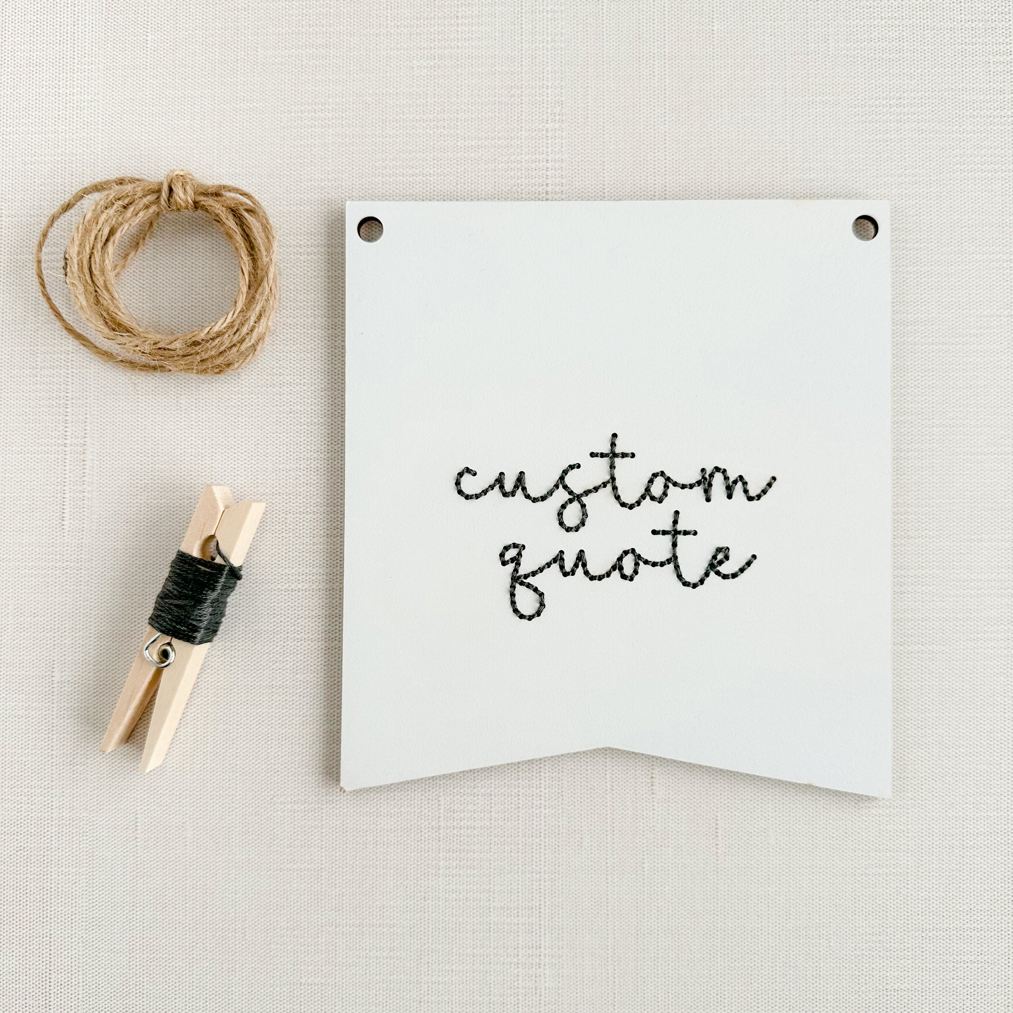 Custom Quote Inspirational Embroidery Kit