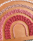Tinted Rainbow Macrame + Embroidery Kit