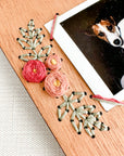 Roses Embroidered Instant Photo Frame