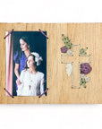 Faithful Floral Swag Cross Instant Photo Frame