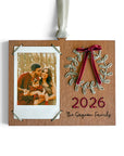 Customizable Evergreen Memories Photo Frame Ornament