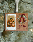 Customizable Evergreen Memories Photo Frame Ornament