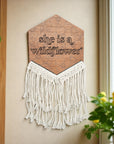 She Is A Wildflower Macrame + Embroidery Kit