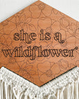 She Is A Wildflower Macrame + Embroidery Kit