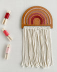 Tinted Rainbow Macrame + Embroidery Kit