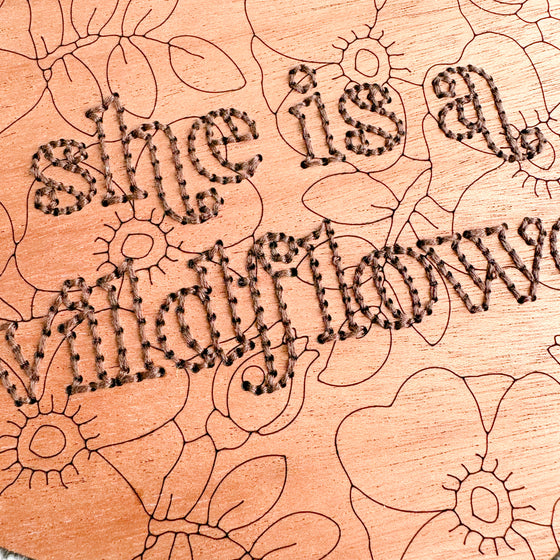 She Is A Wildflower Macrame + Embroidery Kit